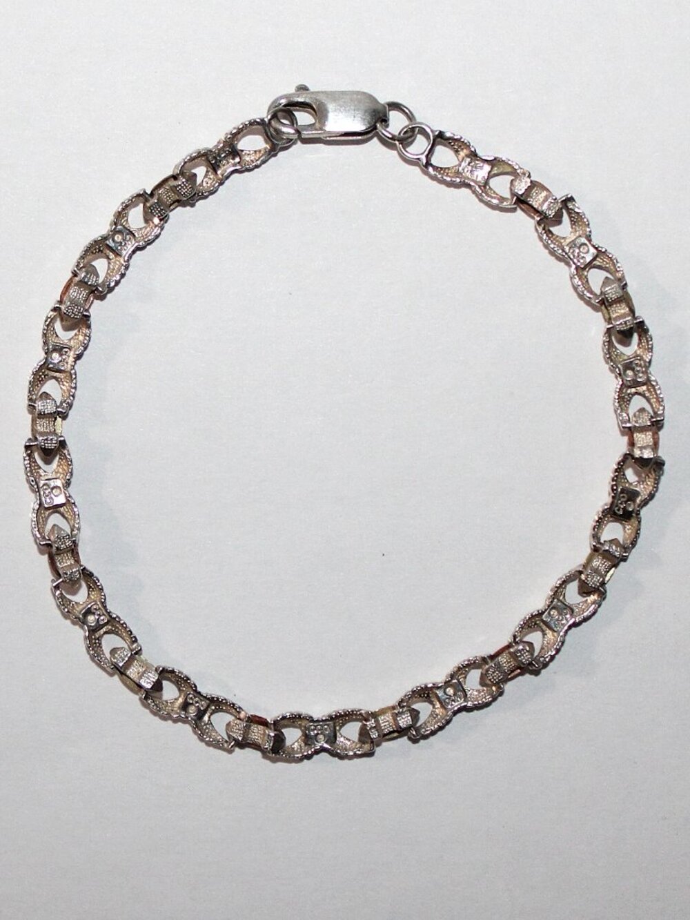Vintage Sterling Silver Coleman Co 12kt Black Hills Gold Leaves Bracelet - Picture 3 of 7